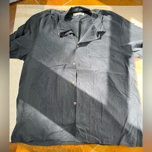 Tommy Bahama Charcoal / Black Button-Up Shirt